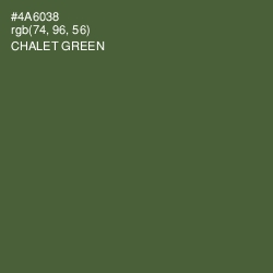 #4A6038 - Chalet Green Color Image